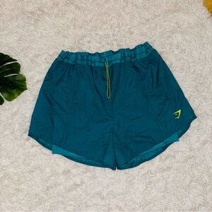 GYMSHARK | Athletic Workout Shorts In Teal Size XXL